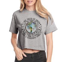 I See Trees Of Green Red Roses Too What A Wonderful World Crop Top