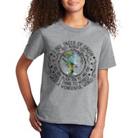 I See Trees Of Green Red Roses Too What A Wonderful World Kids T-Shirt