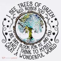 I See Trees Of Green Red Roses Too What A Wonderful World Mesh Reversible Basketball Jersey Tank
