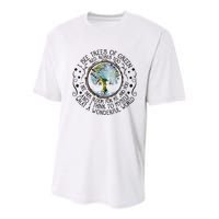 I See Trees Of Green Red Roses Too What A Wonderful World Youth Performance Sprint T-Shirt