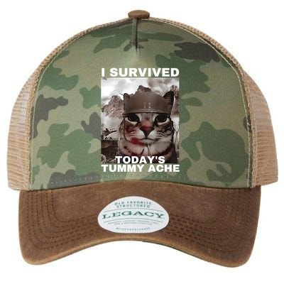 I Survived Todays Tummy Ache Legacy Tie Dye Trucker Hat