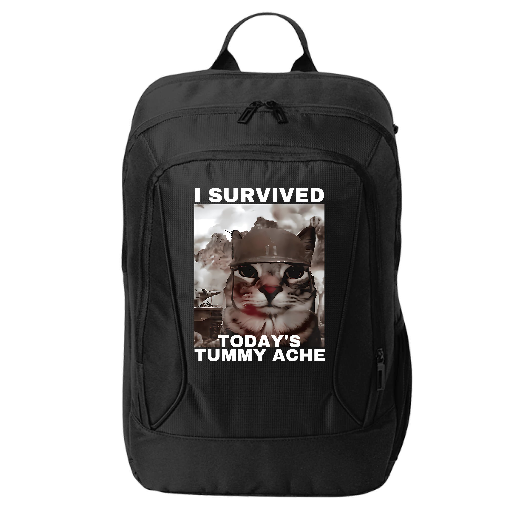 I Survived Todays Tummy Ache City Backpack