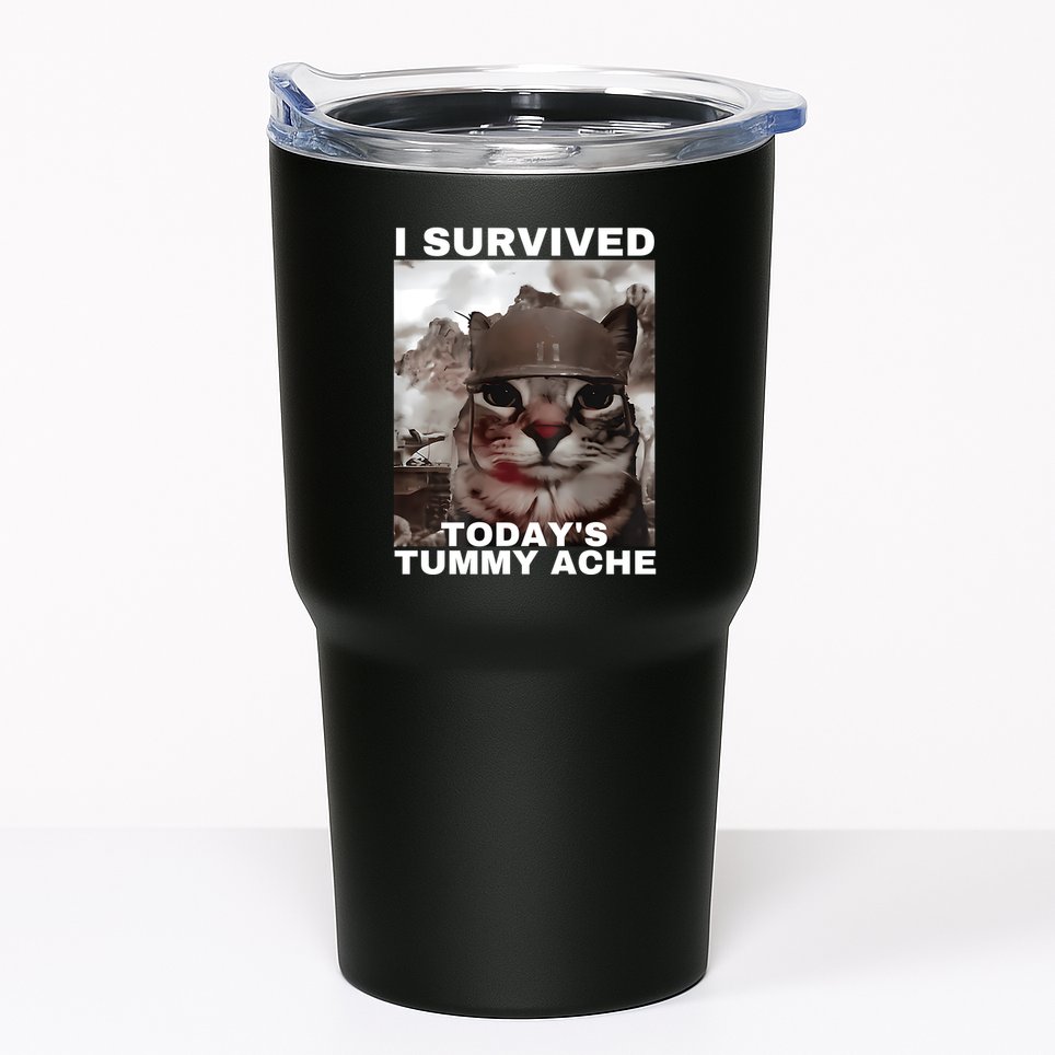 I Survived Todays Tummy Ache Tumbler