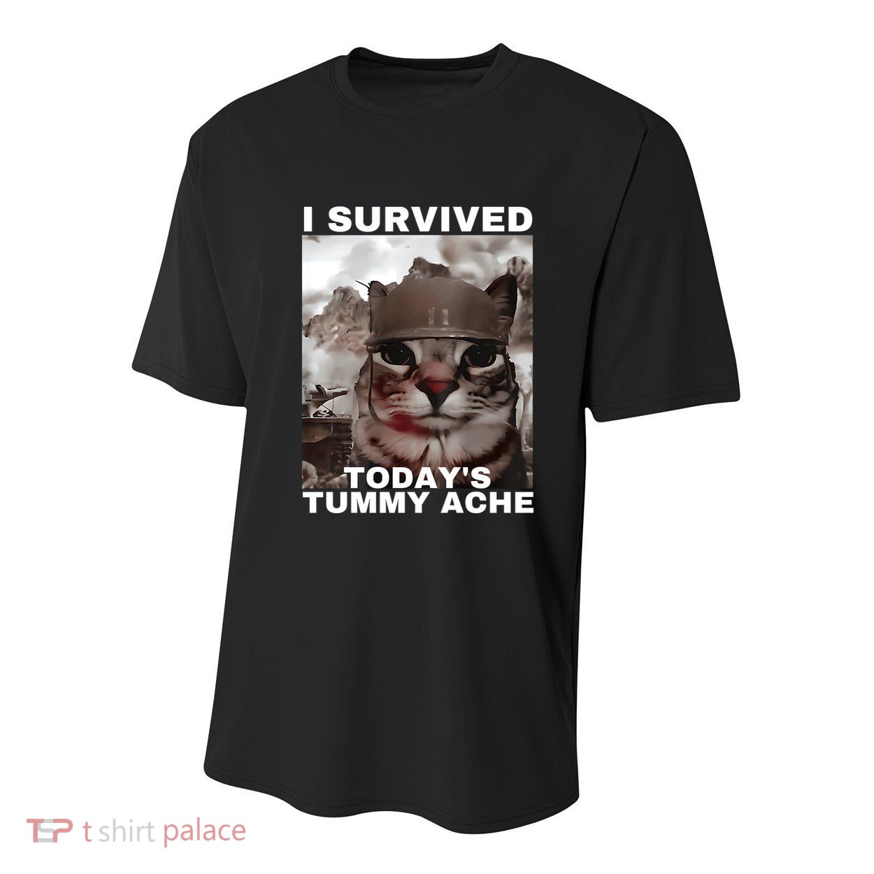 I Survived Todays Tummy Ache Youth Performance Sprint T-Shirt