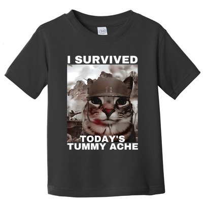 I Survived Todays Tummy Ache Toddler T-Shirt