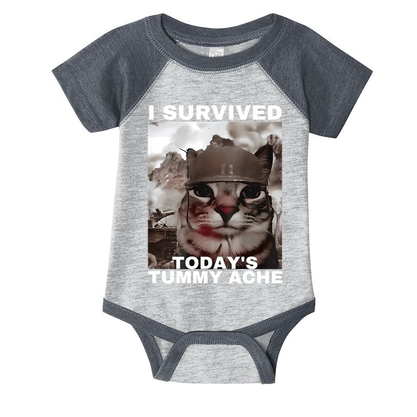 I Survived Todays Tummy Ache Infant Baby Jersey Bodysuit
