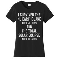 I Survived The Nj Earthquake And The Total Solar Eclipse Women's T-Shirt