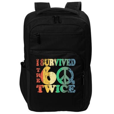 I Survived The Sixties 60s Twice Impact Tech Backpack