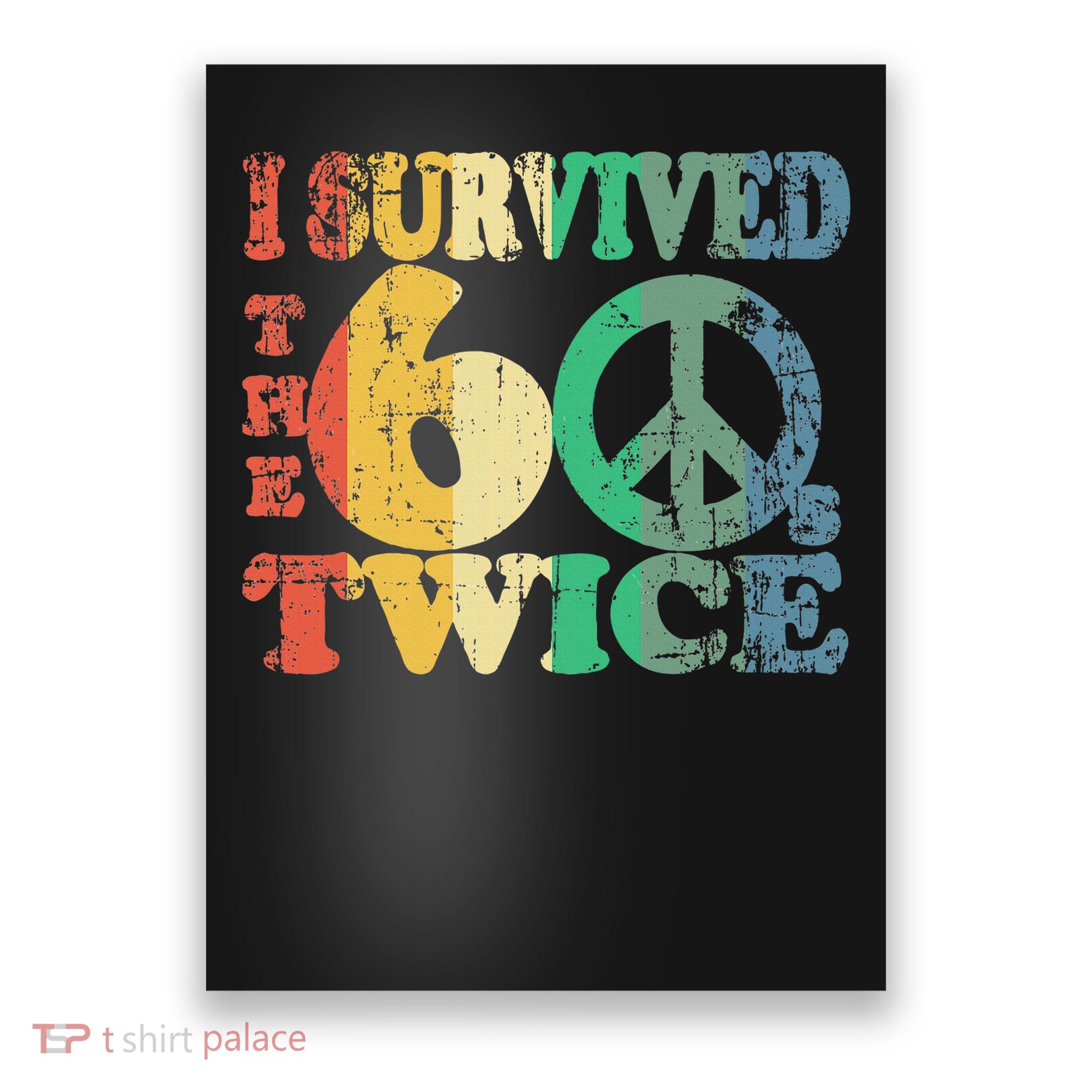 I Survived The Sixties 60s Twice Poster