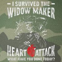 I Survived The Widow Maker Heart Attack Heart Disease Legacy Tie Dye Trucker Hat