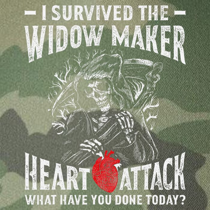 I Survived The Widow Maker Heart Attack Heart Disease Legacy Tie Dye Trucker Hat