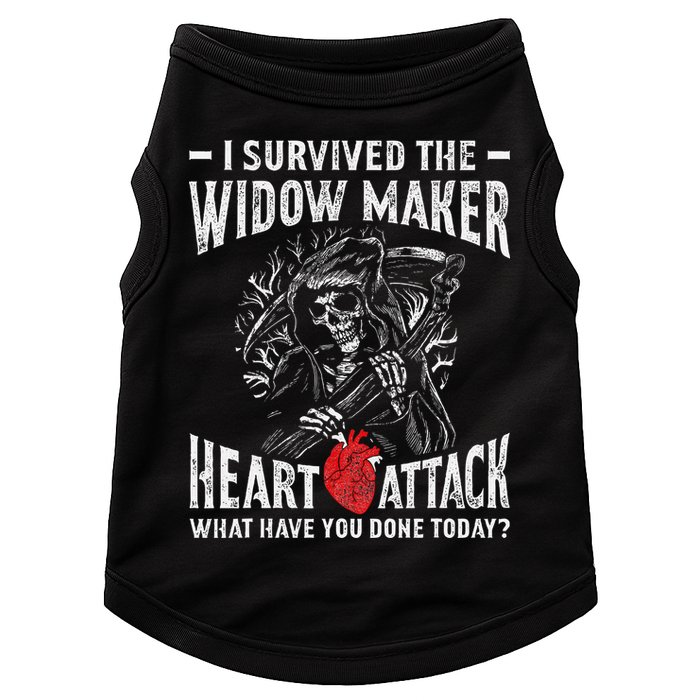 I Survived The Widow Maker Heart Attack Heart Disease Doggie Tank