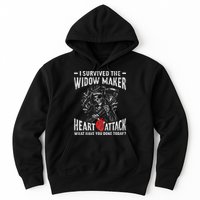I Survived The Widow Maker Heart Attack Heart Disease Hoodie