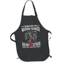 I Survived The Widow Maker Heart Attack Heart Disease Apron