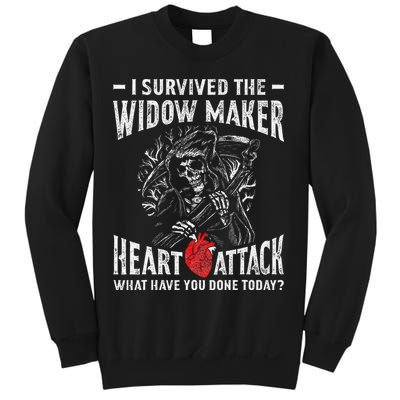 I Survived The Widow Maker Heart Attack Heart Disease Sweatshirt