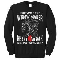 I Survived The Widow Maker Heart Attack Heart Disease Sweatshirt