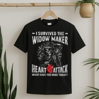 I Survived The Widow Maker Heart Attack Heart Disease T-Shirt