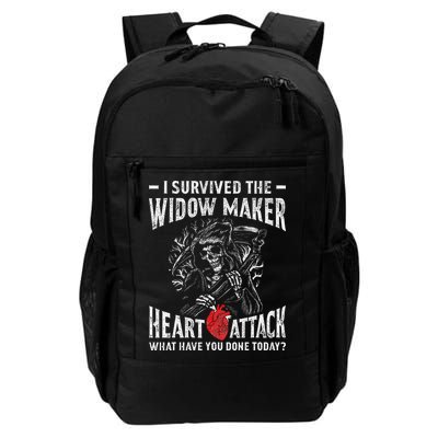 I Survived The Widow Maker Heart Attack Heart Disease Backpack