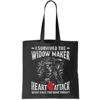 I Survived The Widow Maker Heart Attack Heart Disease Bag