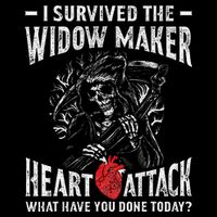 I Survived The Widow Maker Heart Attack Heart Disease Tank Top