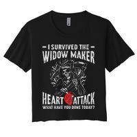 I Survived The Widow Maker Heart Attack Heart Disease Crop Top