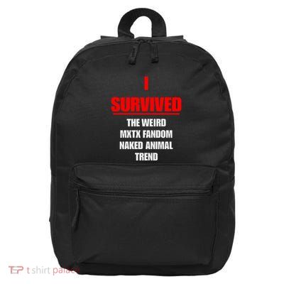 I Survived The Weird Mxtx Fandom Naked Animal Trend 16 in Basic Backpack