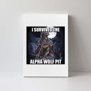 I Survived The Alpha Wolf Pit Canvas