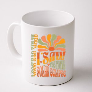 I Saw The Eclipse April 8 2024 Coffee Mug