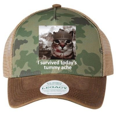 I Survived TodayS Tummy Ache Legacy Tie Dye Trucker Hat