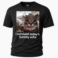 I Survived TodayS Tummy Ache Cooling Performance Crew T-Shirt