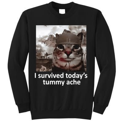 I Survived TodayS Tummy Ache Sweatshirt