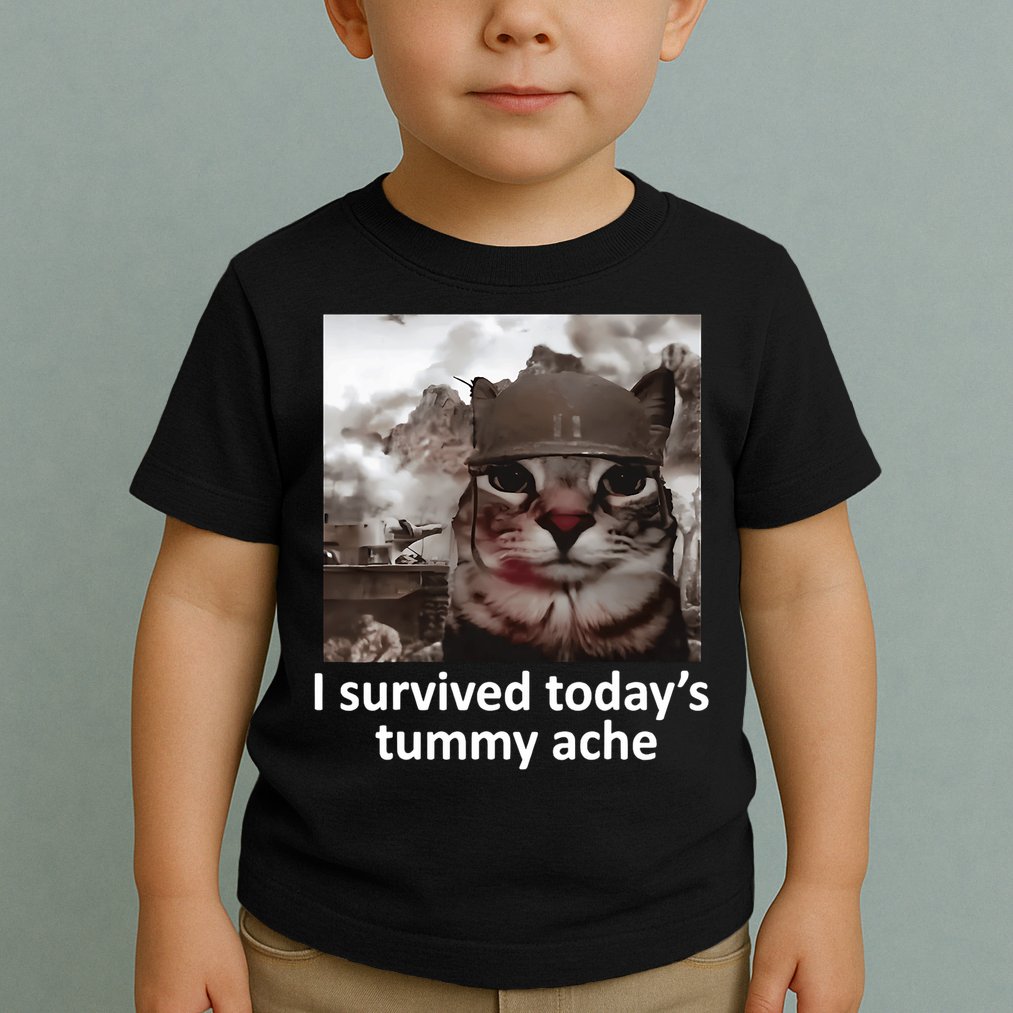 I Survived TodayS Tummy Ache Toddler T-Shirt