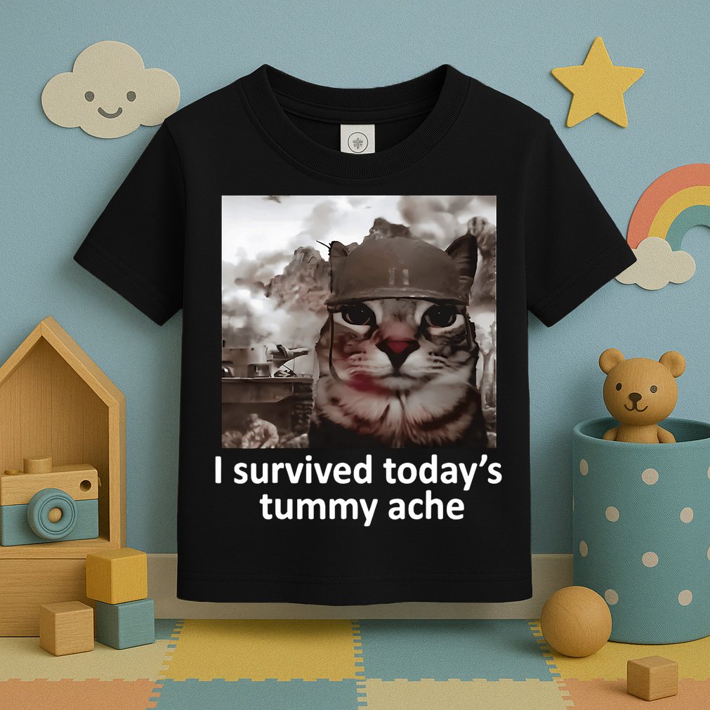 I Survived TodayS Tummy Ache Toddler T-Shirt