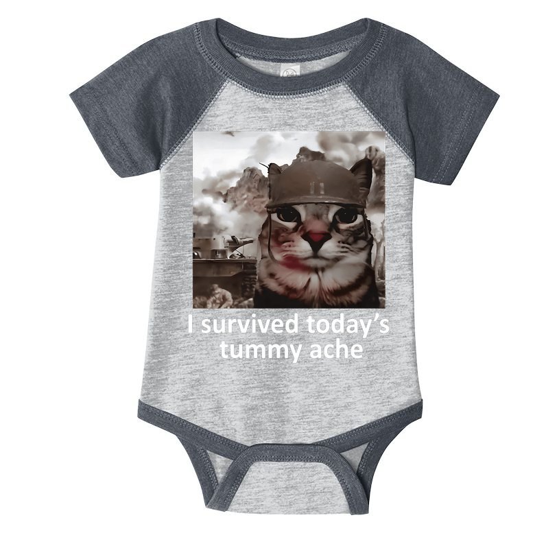 I Survived TodayS Tummy Ache Infant Baby Jersey Bodysuit