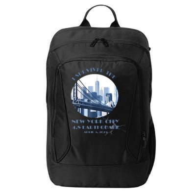 I Survived The New York Earthquake Survivor April 5 2024 City Backpack