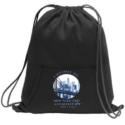 I Survived The New York Earthquake Survivor April 5 2024 Sweatshirt Cinch Pack Bag