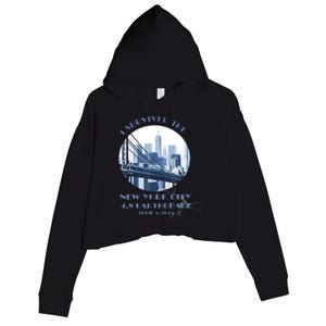 I Survived The New York Earthquake Survivor April 5 2024 Crop Fleece Hoodie