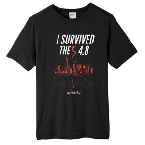 I Survived The 4.8 Earthquake April 5th 2024 Tall Fusion ChromaSoft Performance T-Shirt