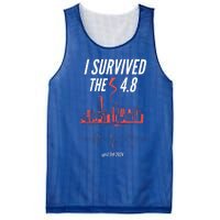 I Survived The 4.8 Earthquake April 5th 2024 Mesh Reversible Basketball Jersey Tank