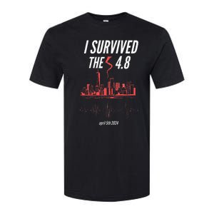 I Survived The 4.8 Earthquake April 5th 2024 Softstyle CVC T-Shirt