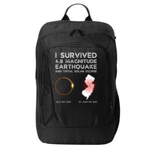 I Survived The Nj Earthquake And The Total Solar Eclipse City Backpack