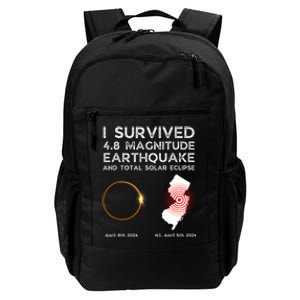 I Survived The Nj Earthquake And The Total Solar Eclipse Daily Commute Backpack