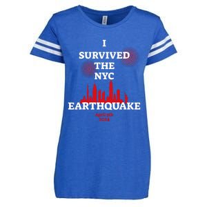 I Survived The Nyc Earthquake 2024 Enza Ladies Jersey Football T-Shirt