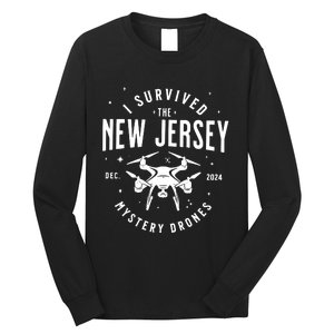 I Survived The New Jersey Nj Mystery Drones Ufo Uap Long Sleeve Shirt