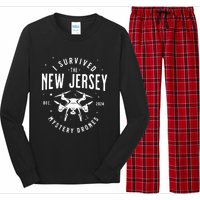 I Survived The New Jersey Nj Mystery Drones Ufo Uap Long Sleeve Pajama Set