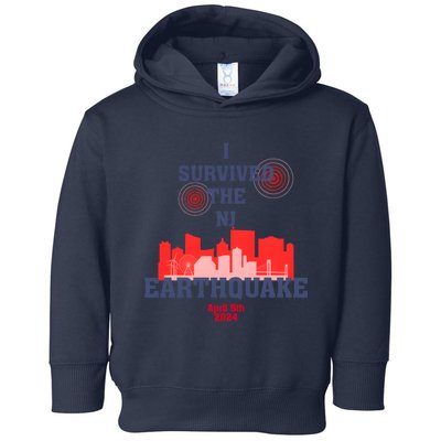 I Survived The Nj Earthquake And The Total Solar Eclipse Toddler Hoodie