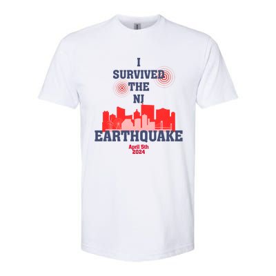 I Survived The Nj Earthquake And The Total Solar Eclipse Softstyle® CVC T-Shirt