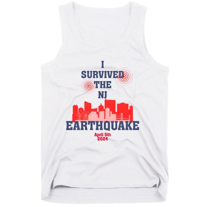 I Survived The Nj Earthquake And The Total Solar Eclipse Tank Top