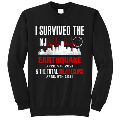 I Survived The Nj Earthquake And The Total Solar Eclipse Sweatshirt