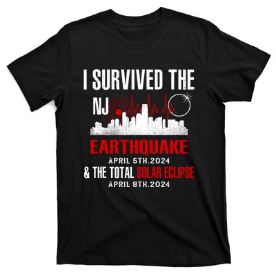 I Survived The Nj Earthquake And The Total Solar Eclipse T-Shirt